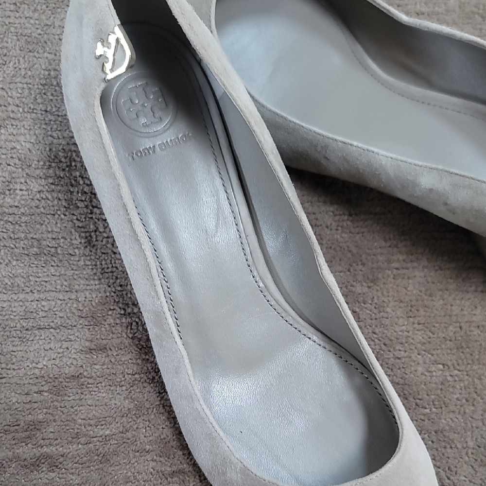 Tory Burch Gray Suede Women's Flats